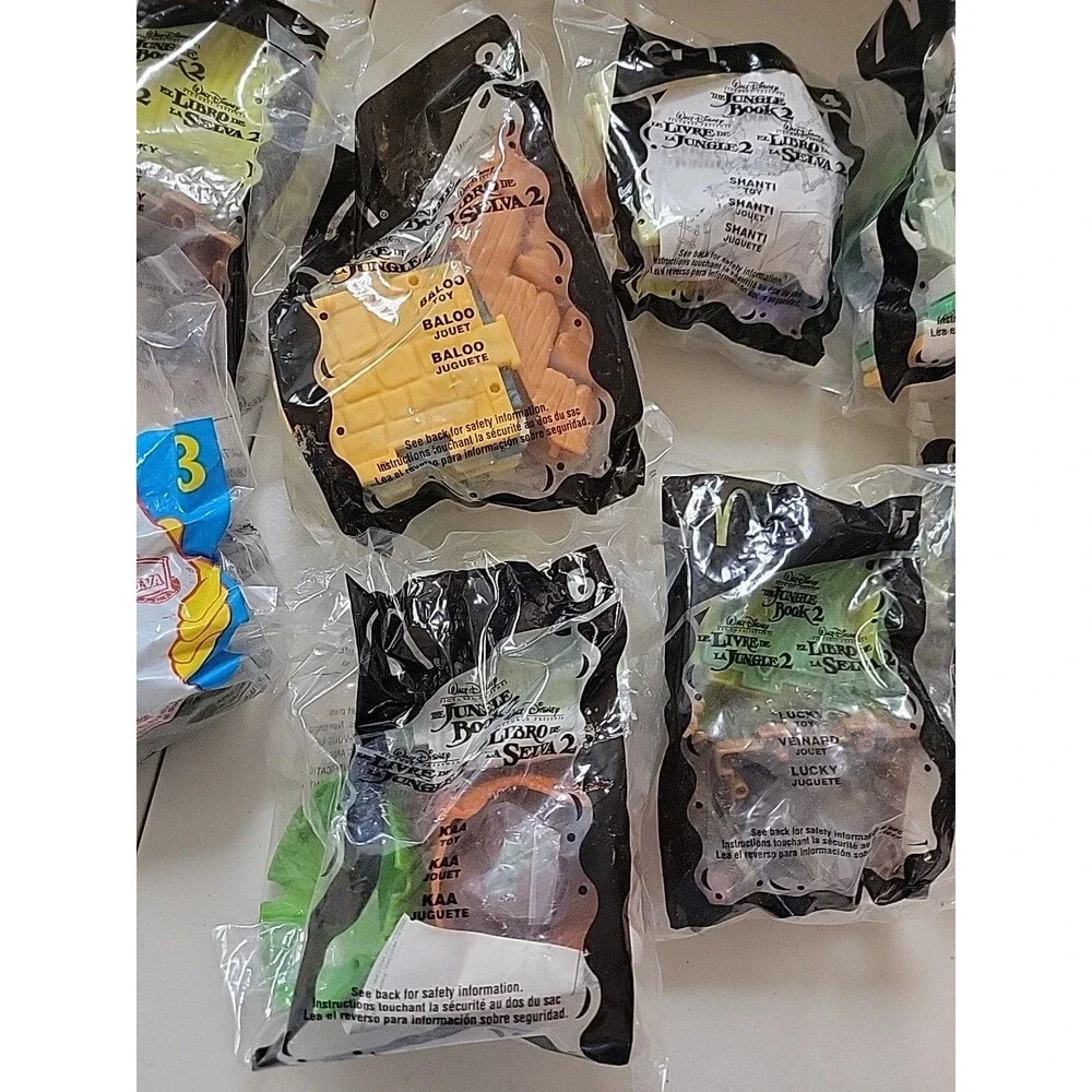 Disney‎ Jungle Book MCDONALD'S Happy Meal toys Mixed years some Vtg sealed